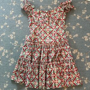 Caroline constas off the shoulder print mini dress